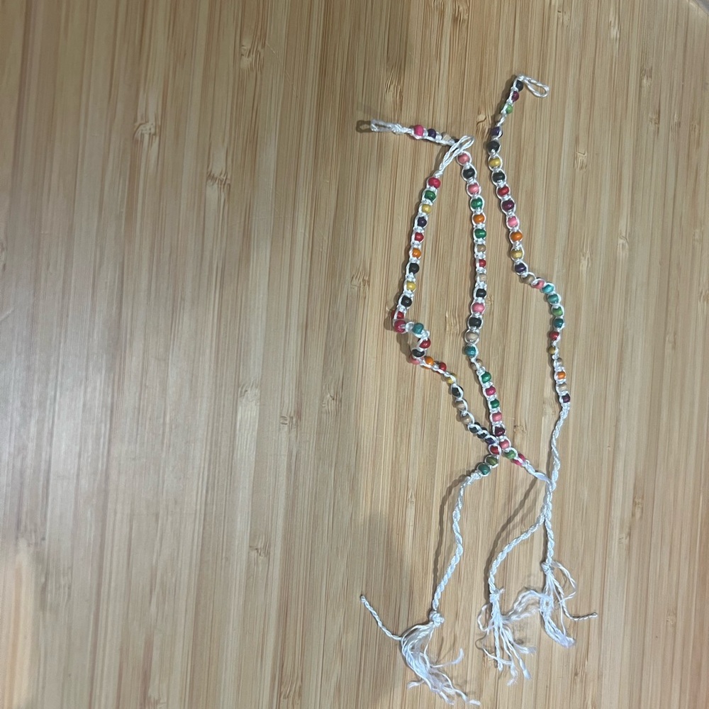 Set of 3 Handmade Beaded Friendship Bracelets